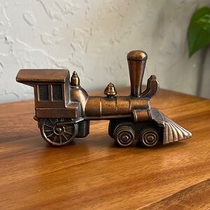 Vintage Copper Train‎ Figurine trinket
